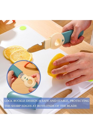 Ulzyvf Taşınabilir Soyucu, Soyucu Şişe Seyahat, Seyahat Sebzesi Sebze Portakal Paslanmaz Mutfak, Mutfak Meyve Meyve Kapak, Kamp İçin Fonksiyonlu Çok Çelik Bıçak Bıçağı Ara Açık Açıcı 5'te 1 Cv