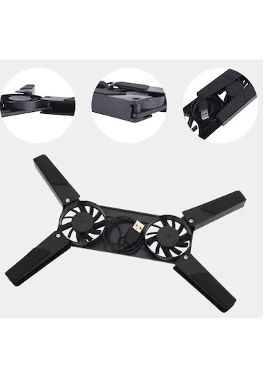 Katlanabilir Laptop Soğutucu 2 Fanlı 5468