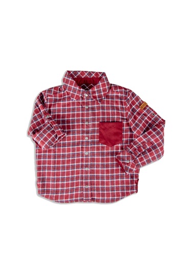 Kırmızı Ekose Erkek Çocuk Gömlek 001