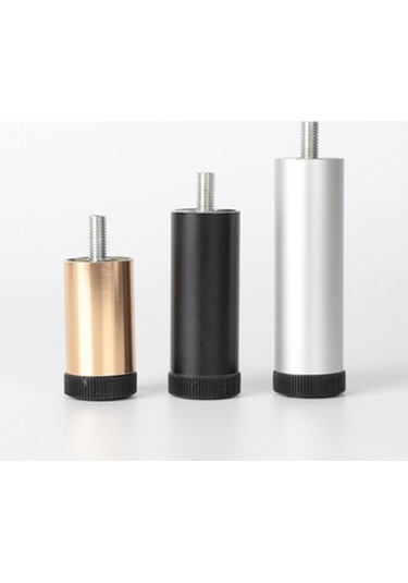 Besthome1 Suntek 4 Adet Gümüş Ayaklı Mobilya Aksesuarı - Masa, Yatak, Sehpa Gümüş