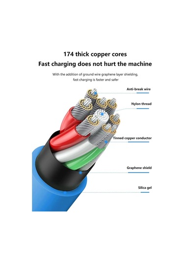 120 W 6a Süper Hızlı Şarj Sıvı Silikon Kablo Tip-c 180 Derece Döner Şarj Veri Kablosu Xiaomi Huawei Samsung Uyumlu 1 M Veri