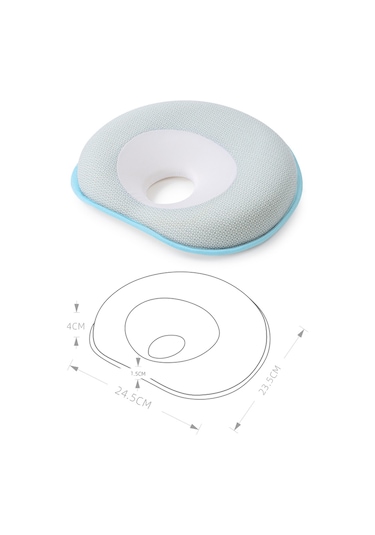 Yenidoğanlar İçin Yastık Düz Başları Önlemek İçin Rahat Bebek Baş Şekillendirme Yastığı 0-12 Aylık Bebekler İçin Hafızalı Sünger Yastık