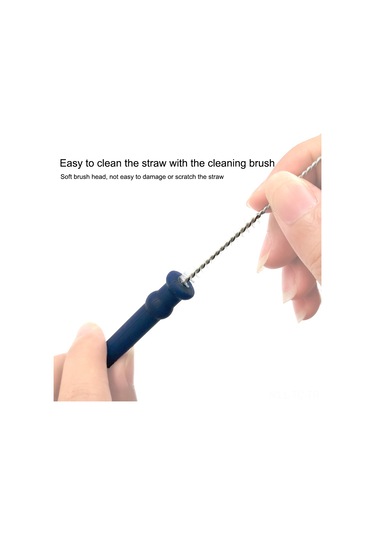 Skycity Yiyecek Kalitesi Silikon Katlanabilir Pipet Seti: Taşınabilir Kapsül Kutusu + Temizleme Fırçası - Küçük Gri