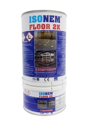 İsonem Floor 2k Solventsiz Epoksi Zemin Boyası 5 Kg Boncuk Mavi Diğer