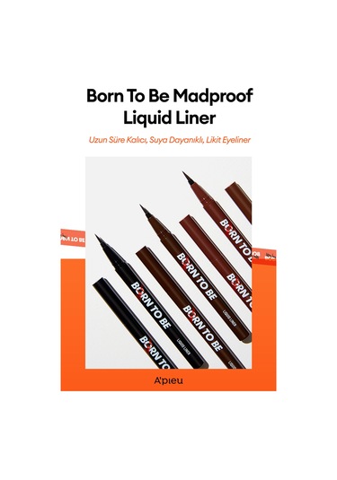 Missha Born To Be Madproof Liquid Liner 01 Deep Black