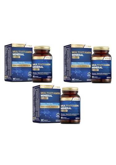 Nutraxin Multivitamin Mineral Energy 3 x 60 Tablet