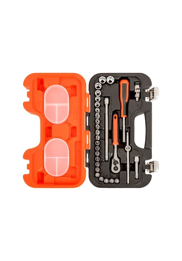 Bahco S290 1/4" 6 Köşe Lokma Takımı 29 Parça