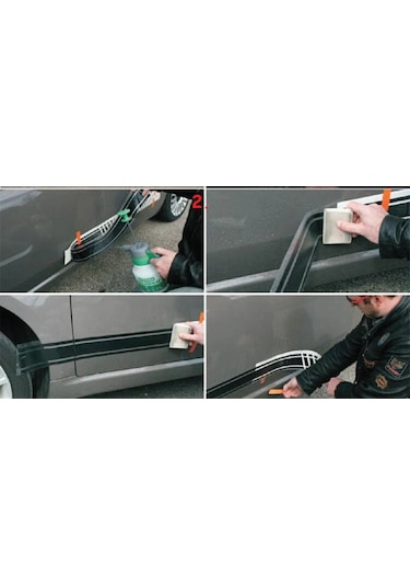 Renault Captur Yan Kapı Şerit Sticker Etiket Modeli