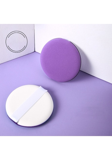 Samdoo 12 Adet Mor Makyaj Spons Seti - İki Kullanıma Uygun Kuru/ıslak - Nemli Malzeme - Hassas Cilt Dostu - Ev & Seyahat İçin