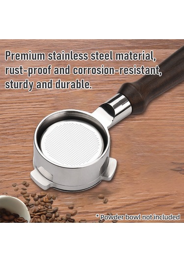 3 Kulak Paslanmaz Çelik Dipsiz Portafilter 54 Mm Siyah