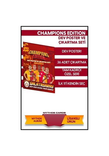 Galatasaray 2024-25 Champions Edition Poster