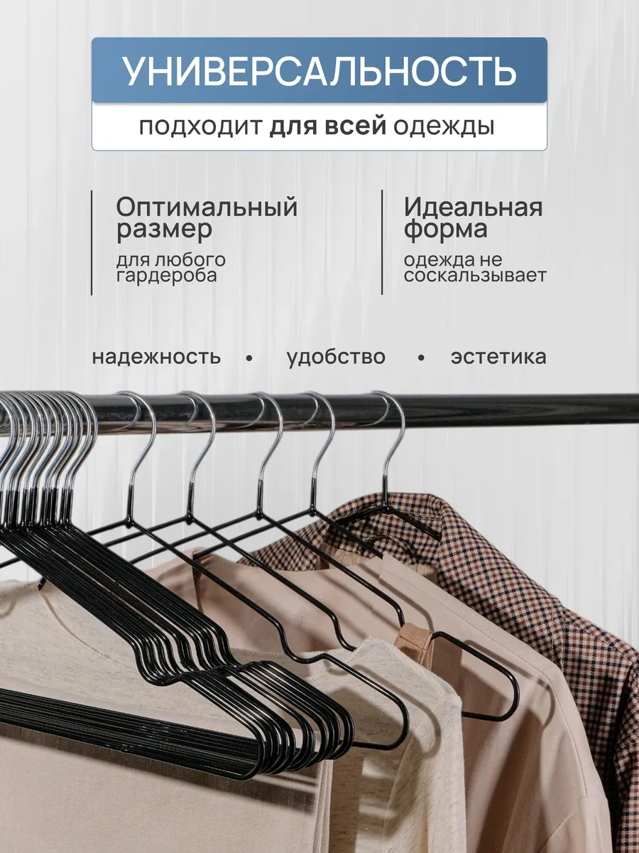 Sfrmarket Kıyafet Askıları Seti 154648707 Siyah