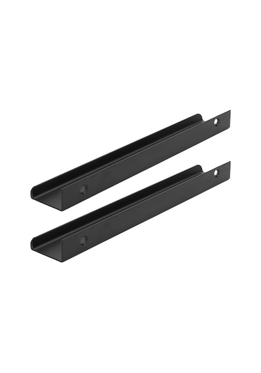 2 Adet. Modern Basit Çekmece Dolap Kapı Kolları Siyah Mat Kaplamalı Kollar Mobilya Donanımı