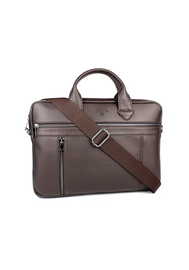 14 İnç Evrak Ve Laptop Çantası Kahverengi