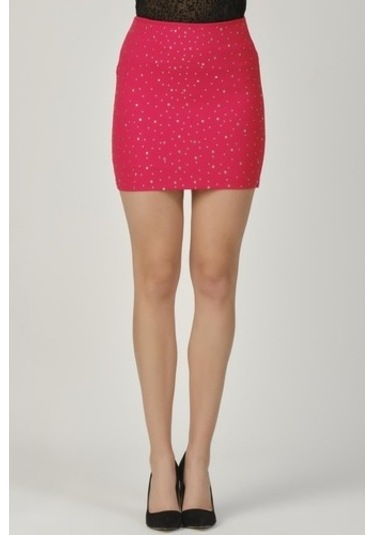 Shahiqa Kadın Parlak Taşlı Mini Etek