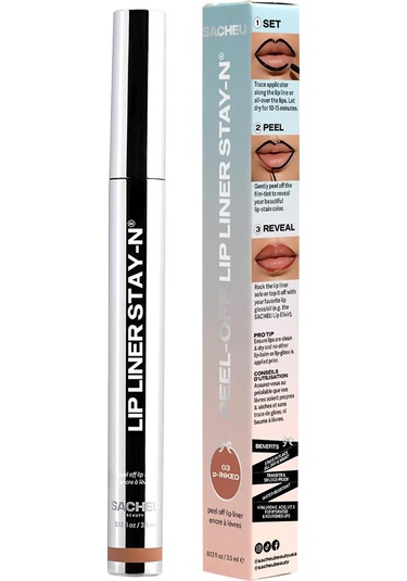 Sacheu Lip Liner Stay-n Soyulabilir Uzun Süre Kalıcı Dudak Çizgisi Belirginleştirici 03 P-inked 3.5ml 03 P-inked