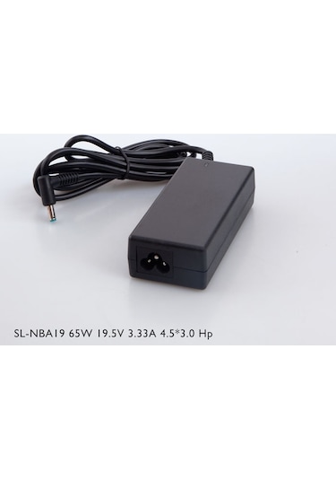 HP Uyumlu 19.5V 3.33A (65W) 4.5X3.0 Mm Notebook Adaptörü Mavi Uclu Nba19