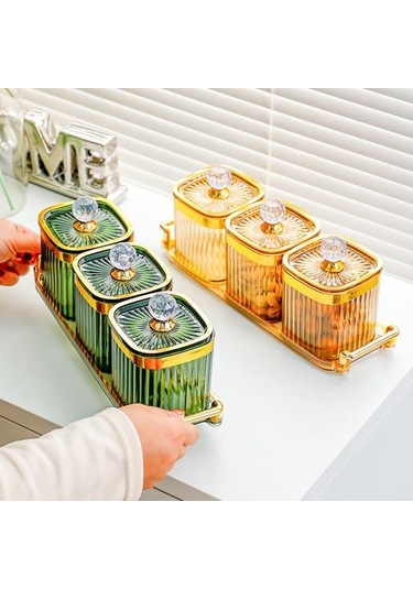 Hava Geçirmez Kapaklı Saklama Kavanozları Gıda Sınıfı Bpa İçermez Şeffaf Tasarım Kuruyemişler Beyaz