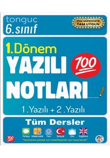 Tonguç 6. Sınıf 1. Dönem Yazılı Notları 1. Yazılı + 2. Yazılı