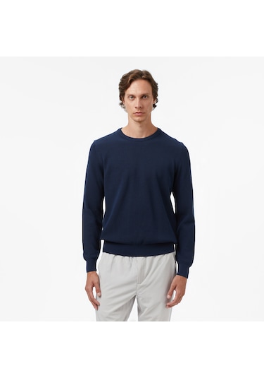 Nautica Erkek Lacivert Classic Fit Kazak Düz S57200t Lacivert