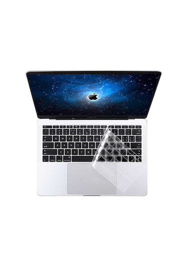 Noktaks - Macbook 15.4' Pro A1286 Retina Uyumlu - Klavye Koruyucu Şeffaf Silikon Ped - Şeffaf - T25519 Şeffaf