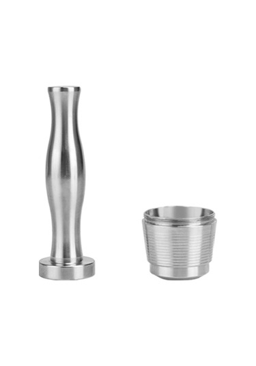 Teltree Nespresso U/citiz/pixie Uyumlu Paslanmaz Çelik Tekrarlı Kahve Kapsülü + Press Taşlama Aleti Seti 5g Kapasite Diğer