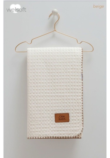 İçi Welsoft Ve Müslinli Battaniye Bej