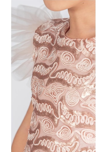 Tüllü Kız Çocuk Kpl Elbise Mnk0526 SOMON