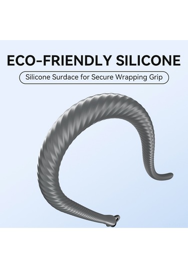 Hangfox Telesın P3-fm-01 Manyetik Esnek Telefon Tutucu Gri - 16 Mıknatıslı, Serbest Bükülebilir, Kaymazsız Silikon, 1/4" Vida, 210g, Taşınabilir