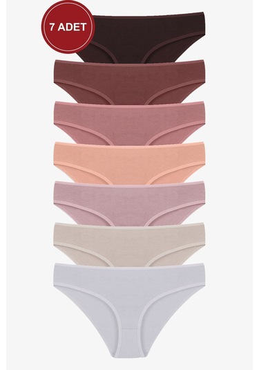 Kadın 7'li Likralı Külot Ko1007ktl S