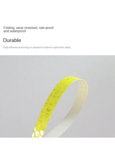 Yellow-8pcs/lot Bisiklet Lastiği Yansıtıcı Etiket Tekerlek Konuşmacı Tüpler Şerit Güvenlik Uyarı Işık Reflektörü Etiket Bisiklet Aksesuarları Çok Renkli