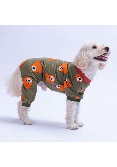 Pettrend Teddy Ted Penye Tulum Kedi Köpek Tulumu Kedi Köpek Kıyafeti Köpek Pijaması