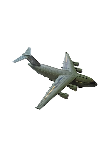 A400a Askeri Kargo Uçağı - 35cm Sesli Işıklı Ve Hareketli + 3 Mini Tank - Tank Atma Özellikli