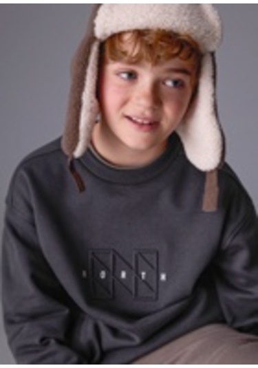 Mayoral 7405-90 Erkek Çocuk Gri Sweat Gri