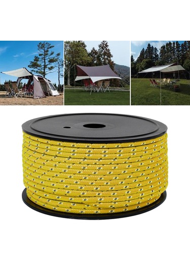 Suntek Kamp Çadırı Halat Gölgelik Barınak Hayatta Sarı Sarı