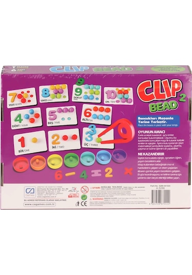 Capls-5286 Clip Bead Kutu Oyunu -ca Games