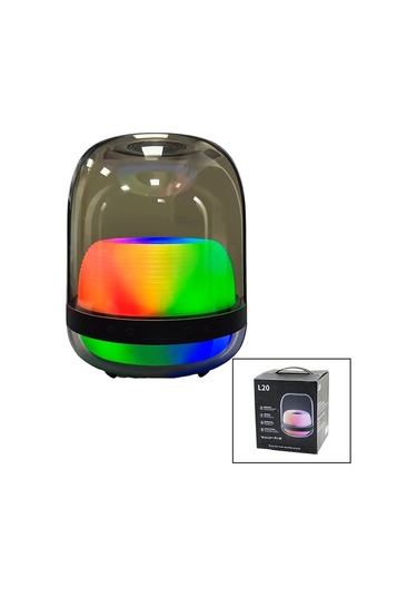 Mika Kristal Kürebluetooth Wireless Hoparlör- Speaker Işıklı - Usb Şarjlı - Powerbank 5365