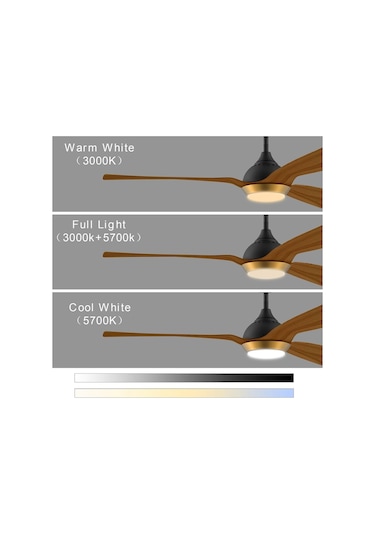 132 Cm Wifi Tavan Vantilatörü,kısılabilir Led Aydınlatma, 6 Hız Dc Motor