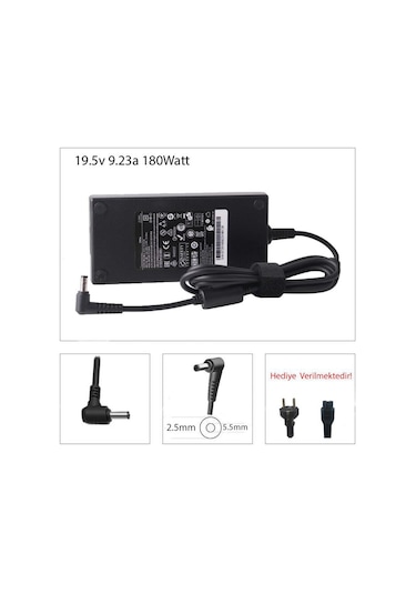 Monster Uyumlu Tulpar T5 V17.1 Uyumlu 180w notebook adaptör / şarj aleti