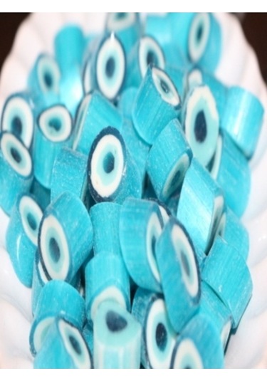 Nazar Boncuğu Desenli Lolly Akide Şekeri 1000 Gr