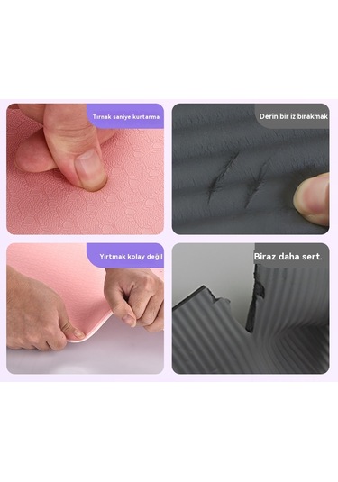 Erkek Ve Kadın Zindeliğinki Yoga Mati Pembe