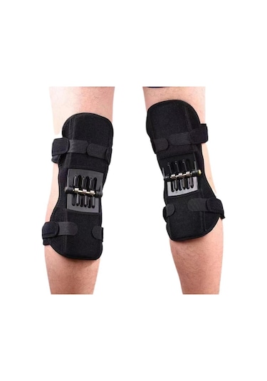 1 Çift Diz Eklemi Spor Güçlendirici Diz Tırmanma Koruma Desteği Dişli Fitness Diz Pedleri Çok Renkli