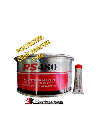 Rs480 Polyester Çelik Macun 1 Kg Set