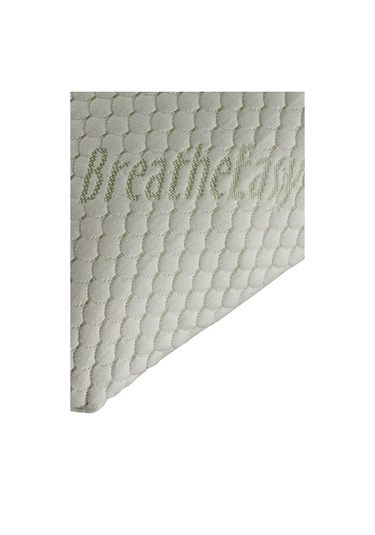 Rudu Breathe Easy Mentol Kılıflı Visco Visko Delikli Bütün Yastık 60x40cm 1150gr Omuz/boyun Destekli Beyaz - Yeşil