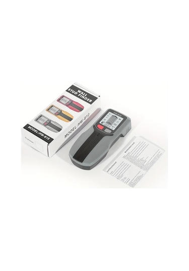 Xuweiwei Gri Çok Fonksiyonlu El Tipi Duvar Metal Dedektörü Çivi Bulucu Ahşap Algılama Canlı Kablo Derinlik Ölçüm Ac Modu Pil Güçlü