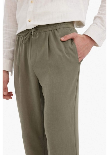 Defacto Relax Fit Kısa Paça Keten Görünümlü Pantolon E4790ax25aukh465 Haki Defacto Relax Fit Kısa Paça Keten Görünümlü Pantolon E4790ax25aukh465 Haki