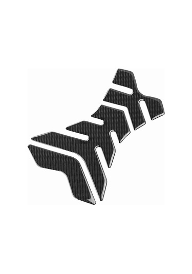 Moveevo Motosiklet Tankı Korumalı Carbon Fiber Sticker - Kaymayı Engelle, Yırtıkları Önle, Siyah T04