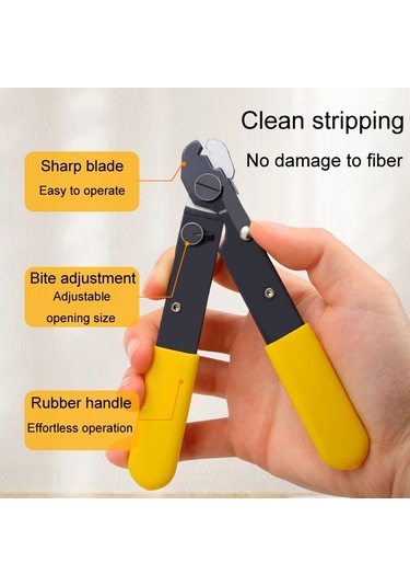 Sones Fiber Optik Tek Çeneli Miller Pense Kablo Kaplama Soyucu Sarı