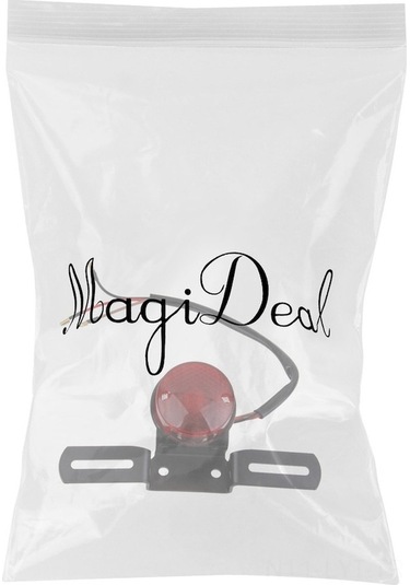 Youtek Harley Uyumlu Cafe Racer Motosiklet Arka Fren Ve Dur Işık Lambası - Kırmızı