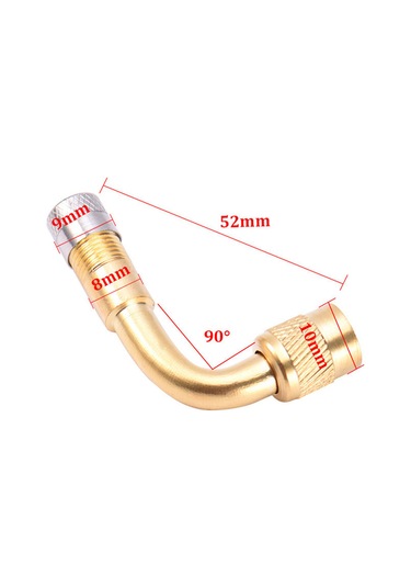 Mufunye Araç Motosiklet Lastik Valfi Bakır Metal Uzatma Çubuğu 90 Derece Tamir Ve Hava Doldurma Kolu